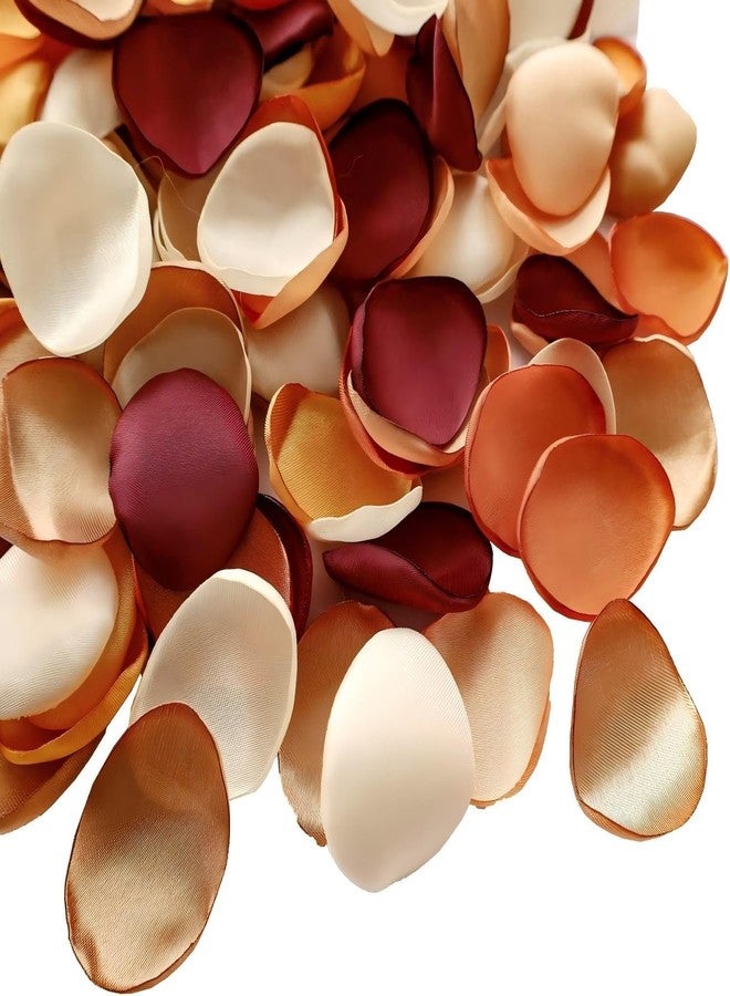 Capesaro Orange Terracotta Rose Petals,Flower Petals,Silk Rose Petals Scatter Petals for Wedding Aisle Scatter,Dinner Table Centerpieces Party Decoration,Valentine's Day Home Decor,200PCS